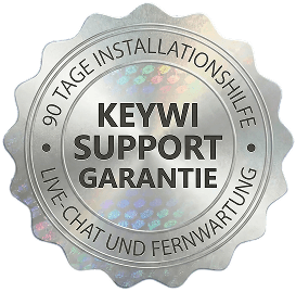 Garantía de soporte Keywi — 90 días de ayuda con la instalación, chat en vivo y asistencia remota